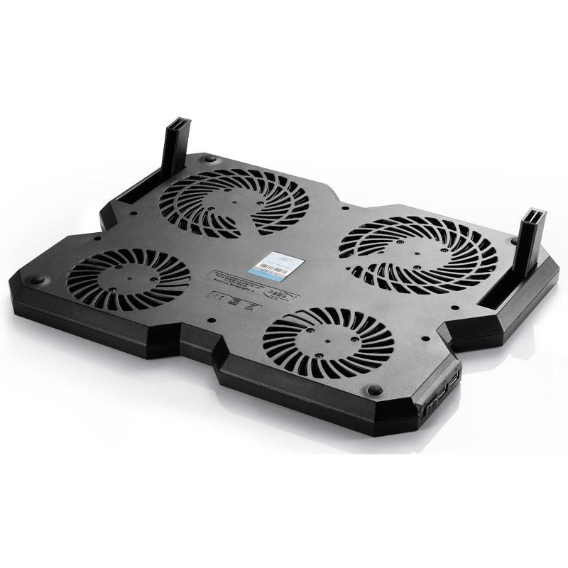 Охладител за лаптоп DeepCool Multi Core X6, 15.6, 2x140+100 mm, Черен-DP-N422-MCX6