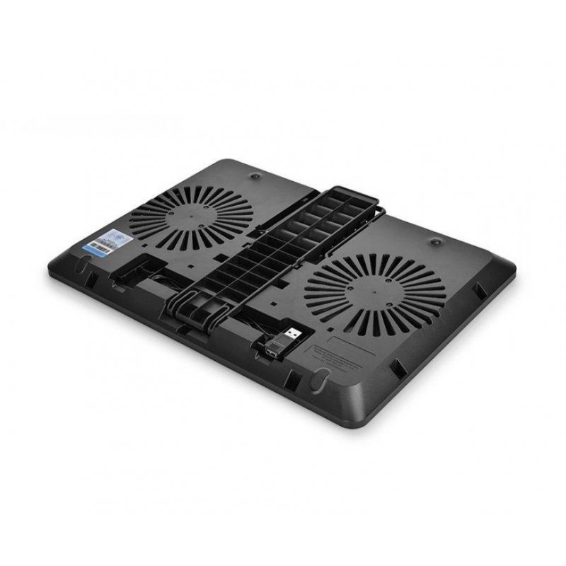 Охладител за лаптоп DeepCool U-PAL, 15.6", 140 mm, Черен-DP-N214A5UPAL