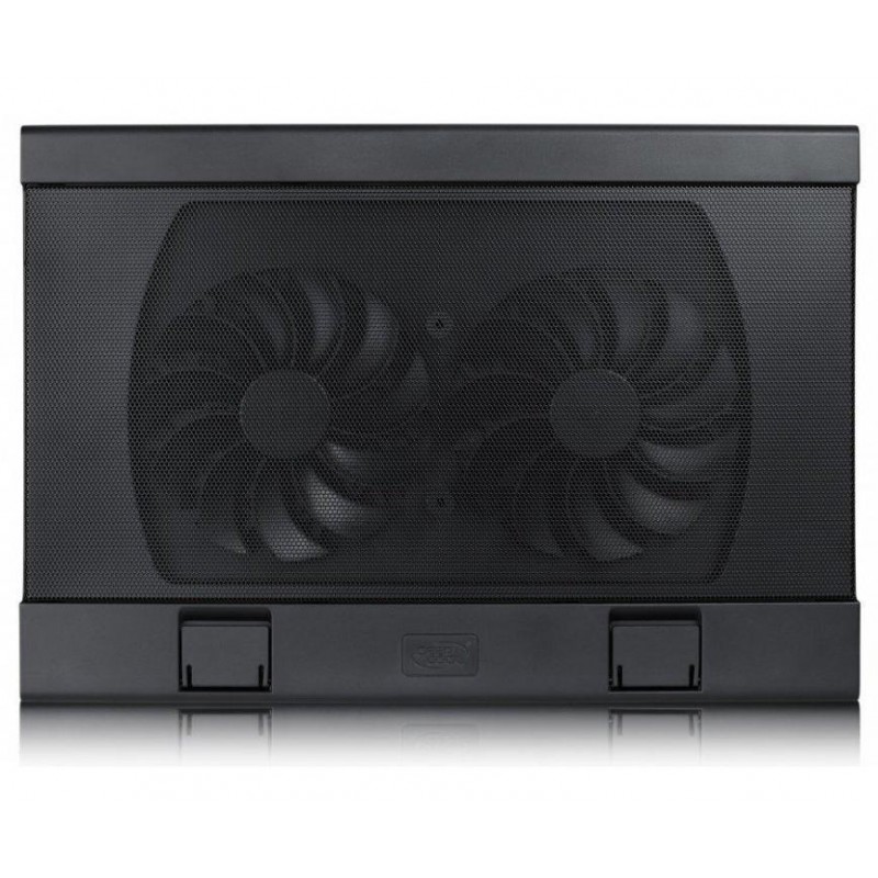 Охладител за лаптоп DeepCool WIND PAL FS, 17", 2x140 mm, 1200 RPM, Черен-DP-N222-WPALFS