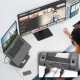 Поставка за лаптоп с докинг станция j5create JTS327, Регулеруема, до 16", USB-C, 4K, J5-JTS327