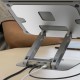 Поставка за лаптоп с докинг станция j5create JTS327, Регулеруема, до 16", USB-C, 4K, J5-JTS327