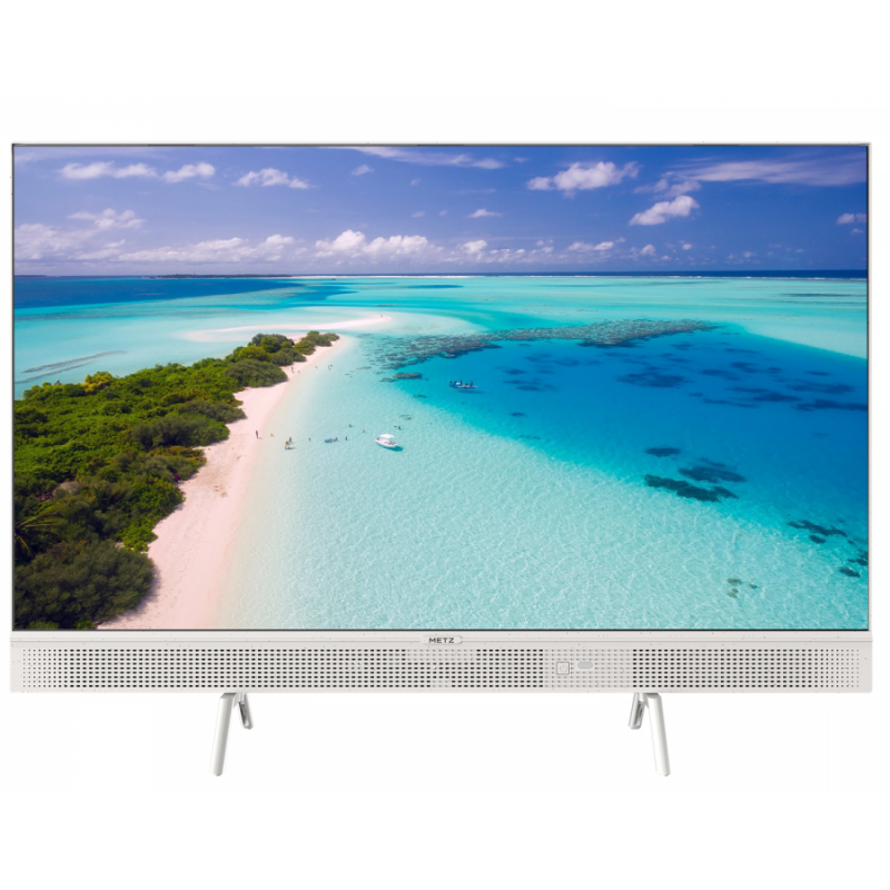 METZ Портативен телевизор 32MQE7100Z, 32" QLED, Google TV, бял, METZ-TV-32MQE7100Z