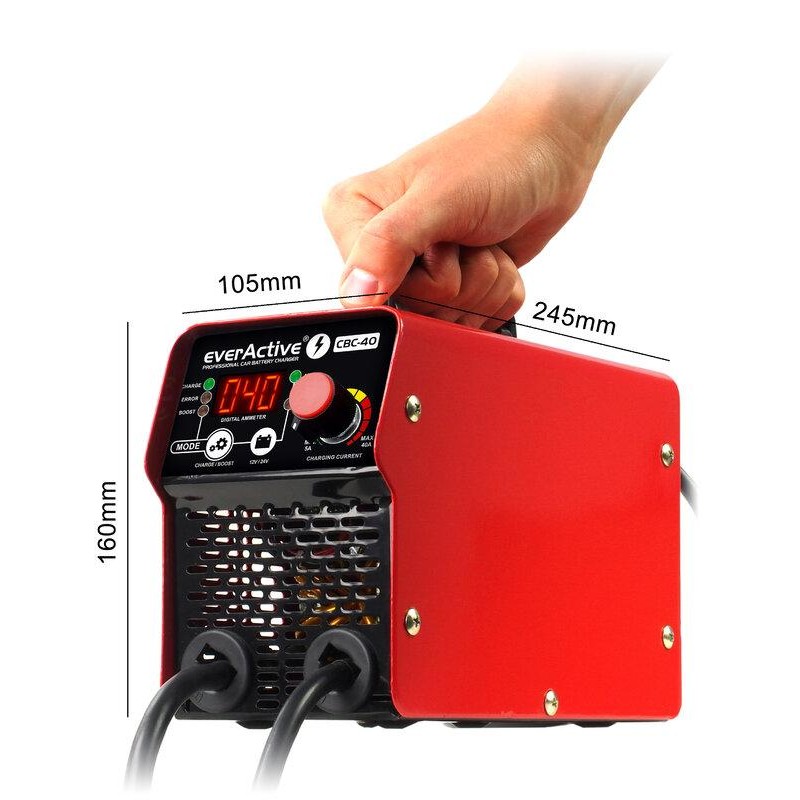 Зарядно токоизправител с инвертор за акумулатори 12V/24V everActive CBC-40  до 40А за UPS