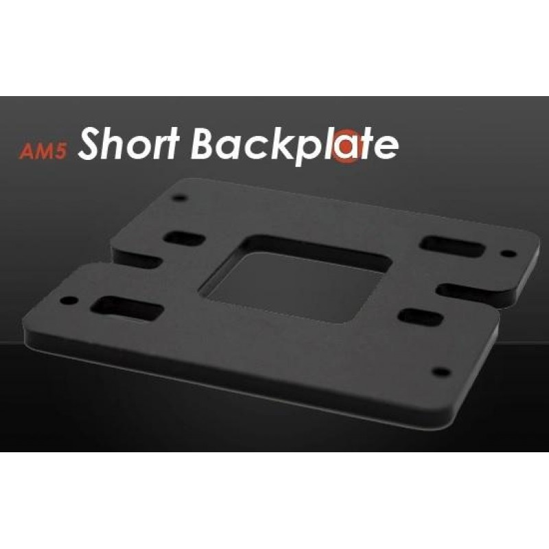 Монтажна рамка Thermal Grizzly AM5 Short Backplate, Алуминий, Черен, TG-SB-R7000-R