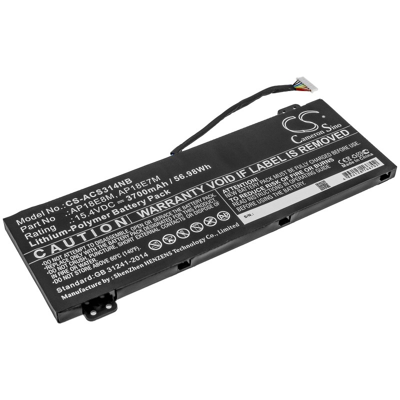 Батерия  за лаптоп ACER ASPIRE NITRO 5 AN517-51-57NL, Nitro 7 AN715-51-58X1, Predator Helios 300 AP18E7M LiPo 15,4V  3700mAh CAMERON SINO