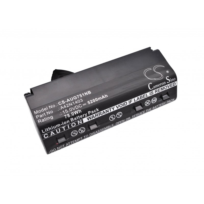 Батерия за лаптоп ASUS G751J  A42NI403 15V 5200mAh CAMERON SINO, CS-AUG751