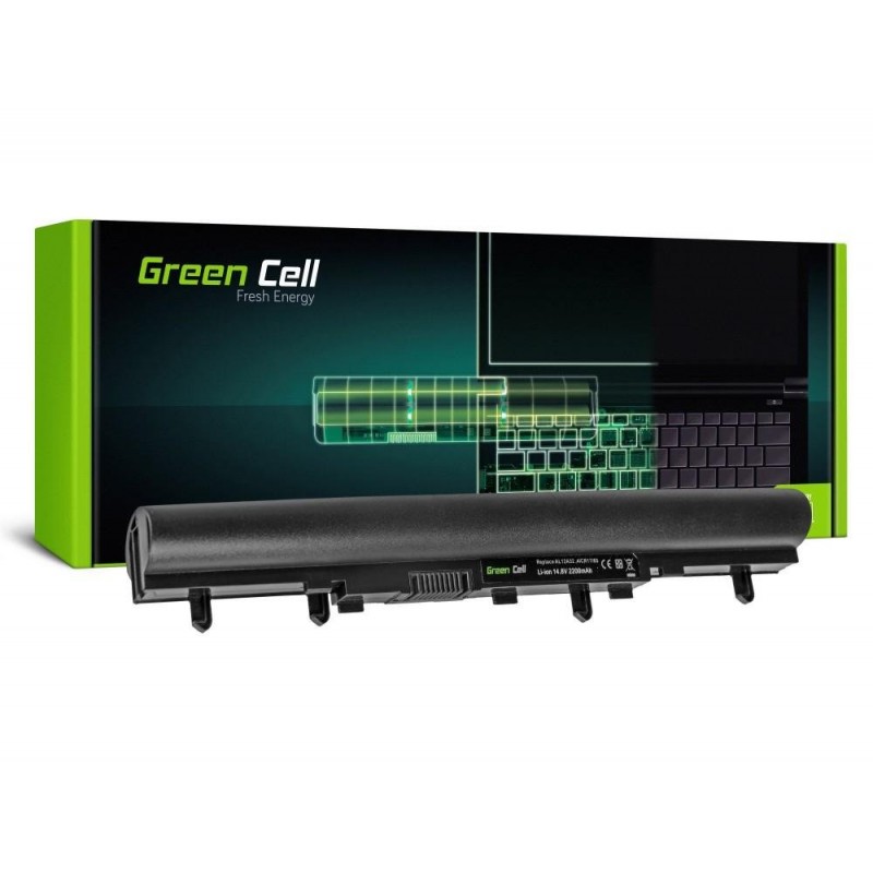 Батерия  за лаптоп Acer Aspire E1-522 E1-530 E1-532 E1-570 E1-572 V5-531 V5-571 AL12A32 14.4V 2200mAh GREEN CELL-AC25