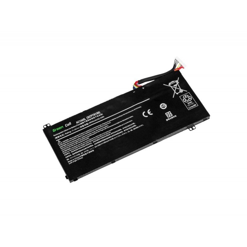 Батерия  за лаптоп  Acer Aspire Nitro V15 VN7-571G VN7-572G VN7-591G VN7-592G i V17 VN7-791G VN7-792G AC14A8L 11.4V 4605mAh GREEN CELL-AC54