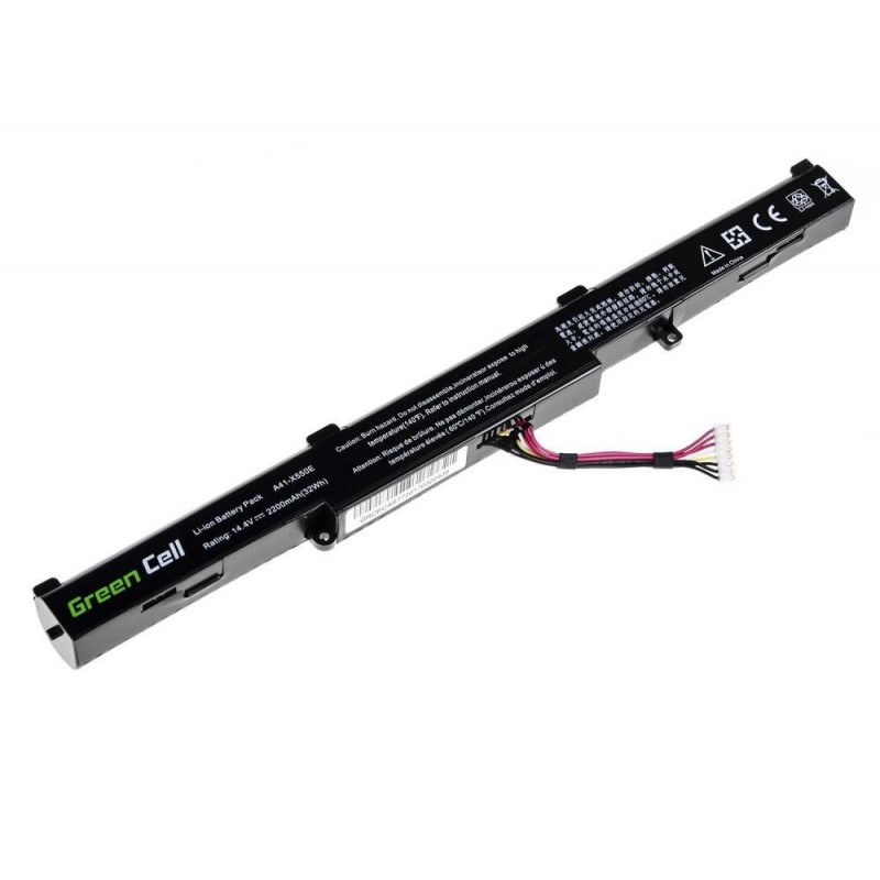 Батерия  за лаптоп Asus A41-X550E F550 F750 K550 K750 R510 R750 X550 X750 14.4V 2200mAh GREEN CELL-AS77