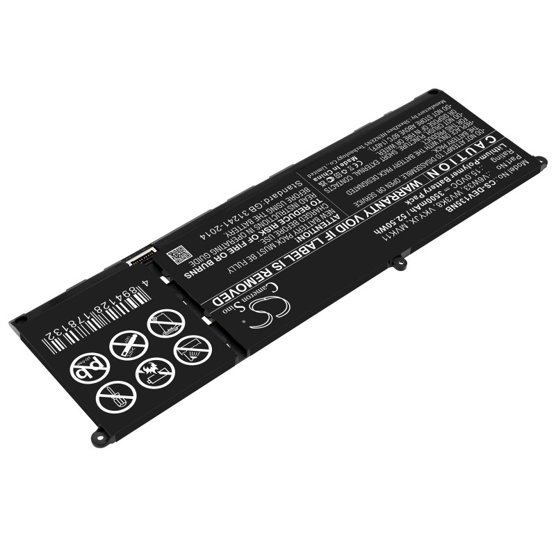 Батерия  за лаптоп  DELL Inspiron 13 5310  V6W33  15.0V 3500mAh CAMERON SINO, CS-DEV135NB