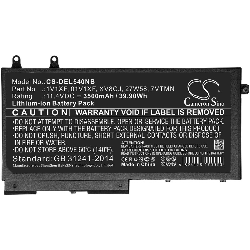 Батерия  за лаптоп DELL Inspiron 7591 2-in-1, Latitude 5400, Latitude 5500, Precision 3550 11.4V 3500mAh CAMERON SINO