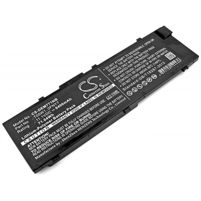 Батерия  за лаптоп DELL Precision 15 7000, Precision 7510, 7520  0FNY7 LiIon 11.1V 6400mAh CAMERON SINO