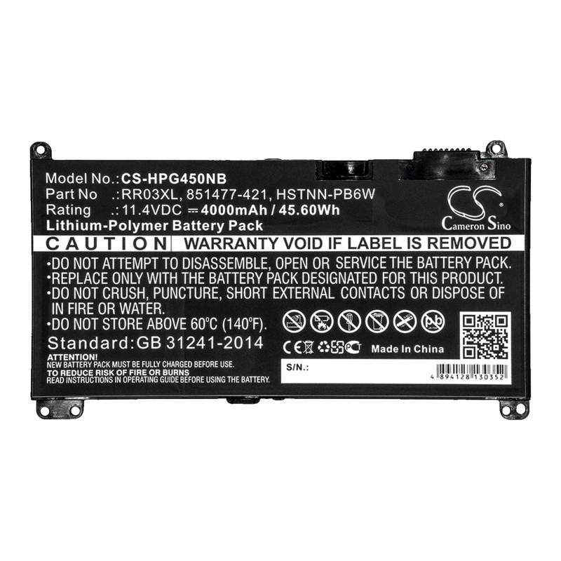Батерия за лаптоп HP ProBook 430 G4 , 440 G4, 450 G4  HSTNN-I74C 11,4V 4400mAh CAMERON SINO, CS-HPG450NB