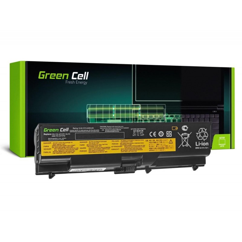 Батерия  за лаптоп IBM Lenovo ThinkPad T410 T420 T510 T520 W510 Edge 14 15 E525 10.8V 4400mAh GREEN CELL-GC-LENOVO-T410-LE05