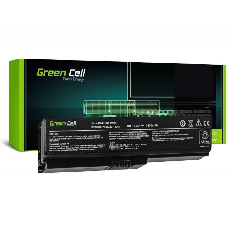 Батерия  за лаптоп Toshiba Satellite C650 C650D C660 C660D L650D L655 L750 PA3635U PA3817U 10.8V  4400 mAh GREEN CELL-TS03