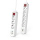 HAMA Разклонител  USB-C/USB-A 3.4A, 3 гнезда, 2x USB, PD/Quick charge, макс 18W,1.4м, 3680W, бял, HAMA-223185