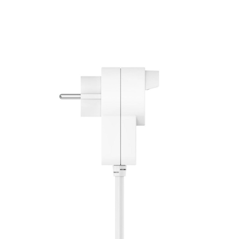 Разклонител HAMA Power strip, 3 гнезда, 1.4м, Допълнителен контакт, Бутон вкл/изкл