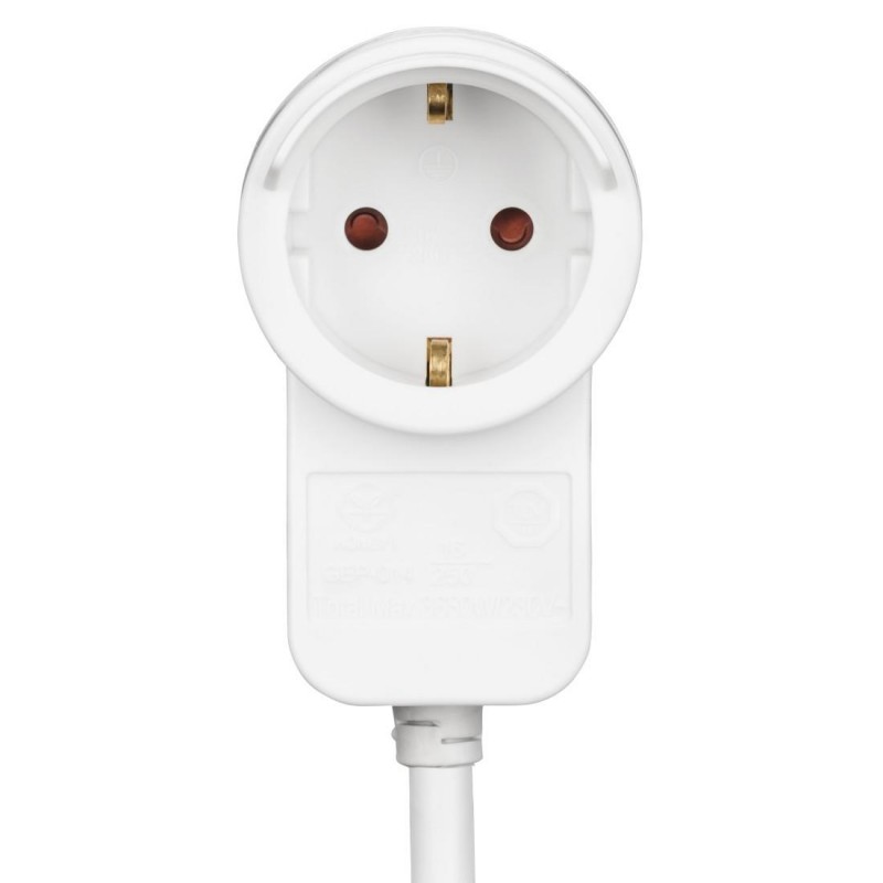 Удължителен кабел HAMA Powerplug, Допълнителен контакт, 3.0 m, Бял-HAMA-133801