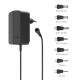 HAMA Универсално захранване, регулируемо, 1500mA, 24W, max. 24V, 7 адаптера