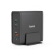 HAMA Зарядна станция 140W, USB-C, 3 порта, GaN, Power Delivery (PD)