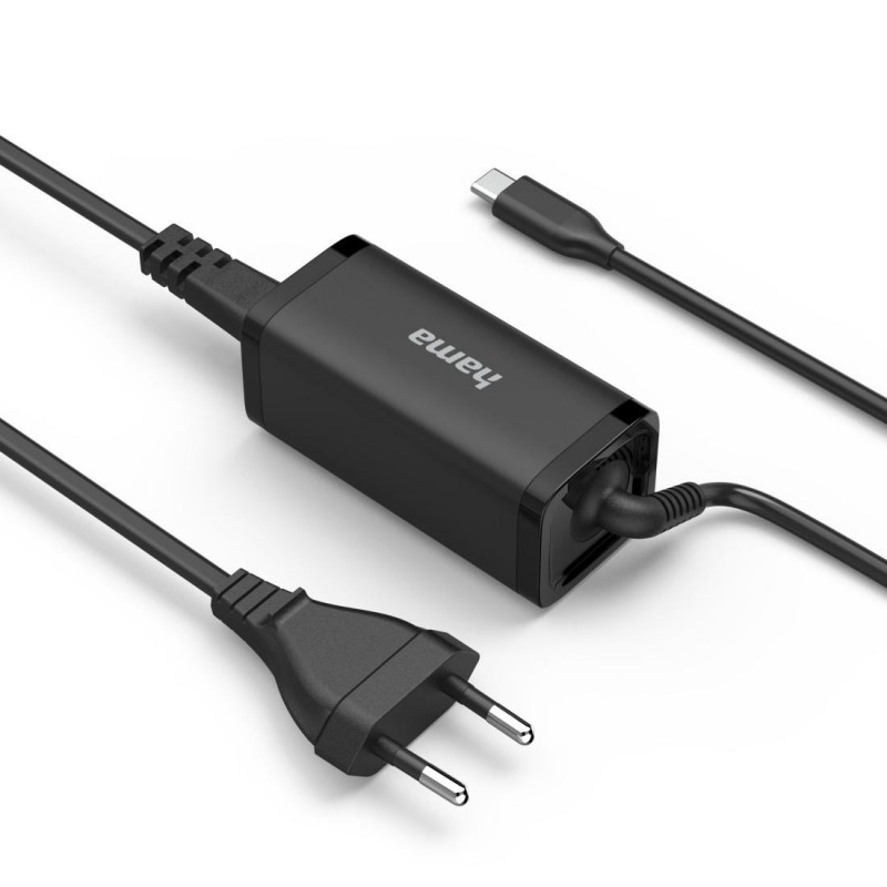 HAMA Зарядно за лаптоп USB-C PD, GaN, 5-20V/45 W, HAMA-200022