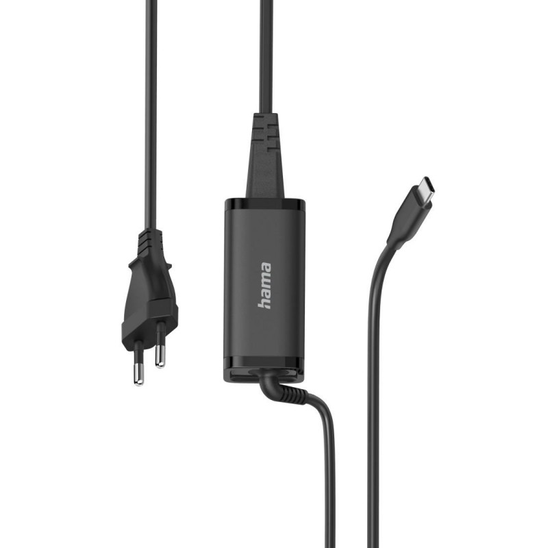 HAMA Зарядно за лаптоп USB-C PD, GaN, 5-20V/45 W, HAMA-200022
