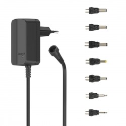 Универсално захранване Hama, Регулируемо, 600 mA, 7,2 W, макс. 12V, 7 адаптера