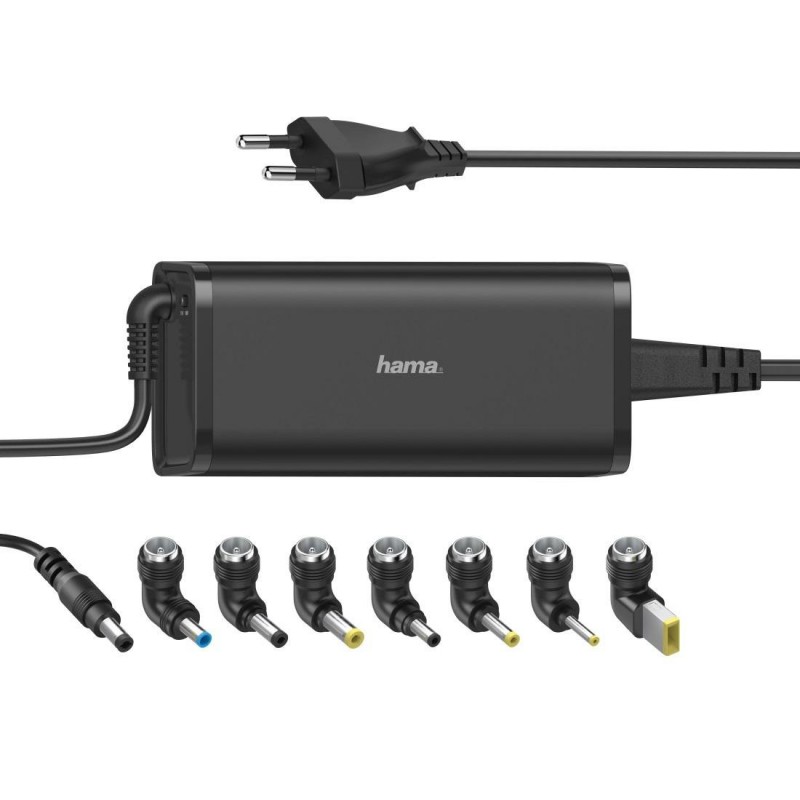 Универсално захранване за лаптоп HAMA, мрежово, вх. 100-240 V, изх. 15/19 V, 90 W-HAMA-200003