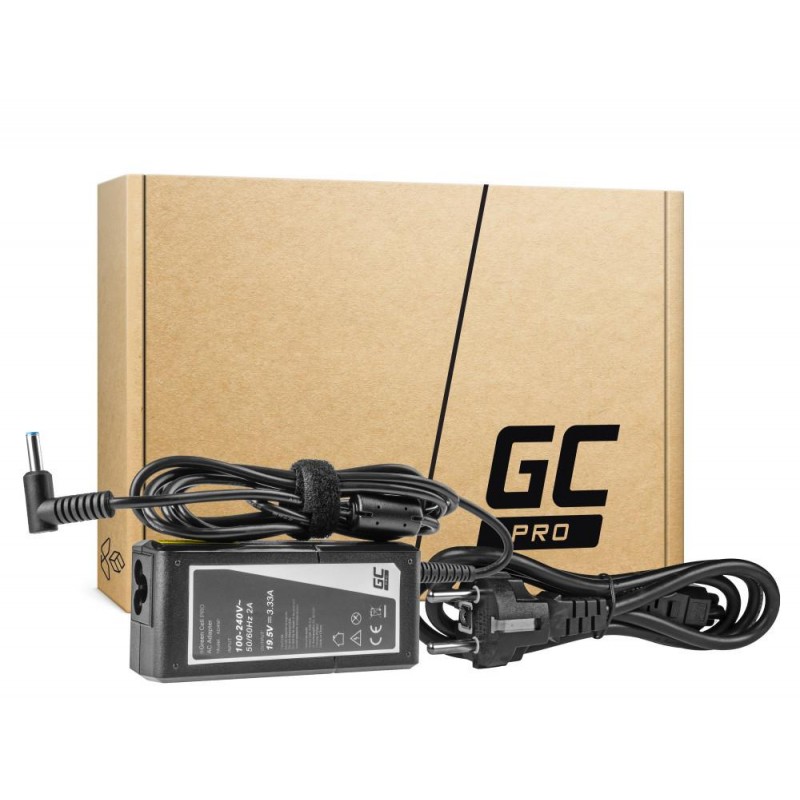 Захранване за лаптоп GREEN CELL, HP PRO Charger / AC Adapter 19.5V 3.33A 65W for HP 250 G2 G3 G4 G5 15-R 15-R100NW