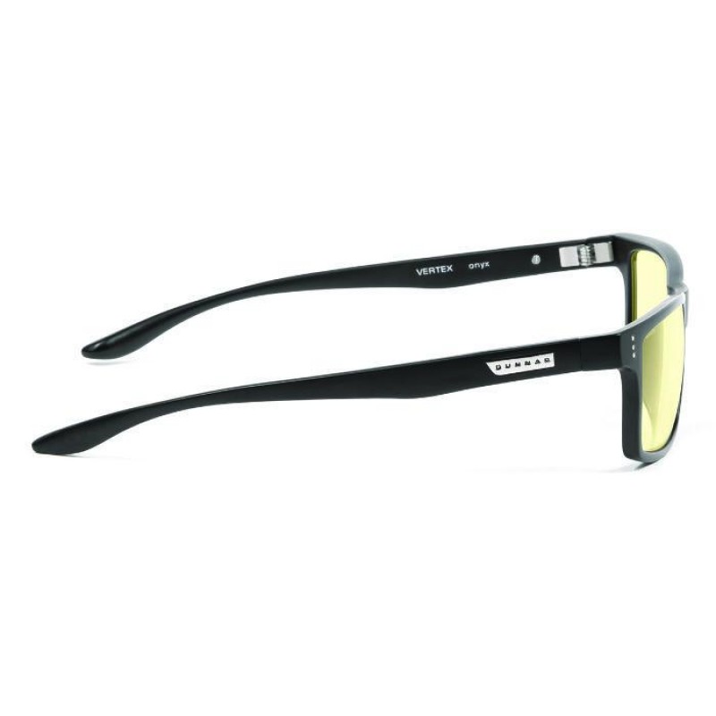 Геймърски очила GUNNAR Vertex Onyx, Amber Natural, Черен, GUN-VER-00113