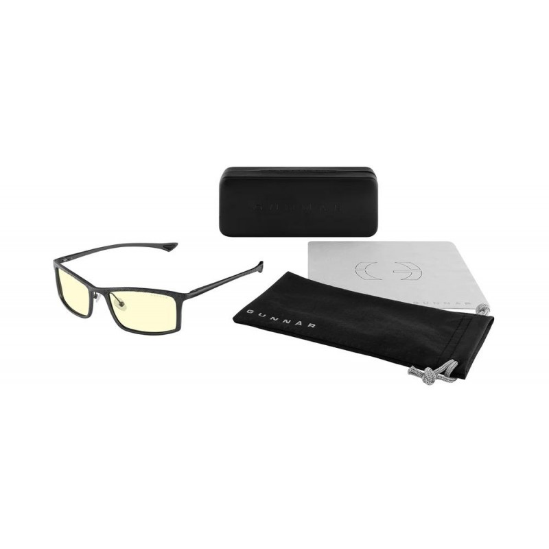 Компютърни очила GUNNAR Plaid Graphite - Amber, GUN-PLD-11101