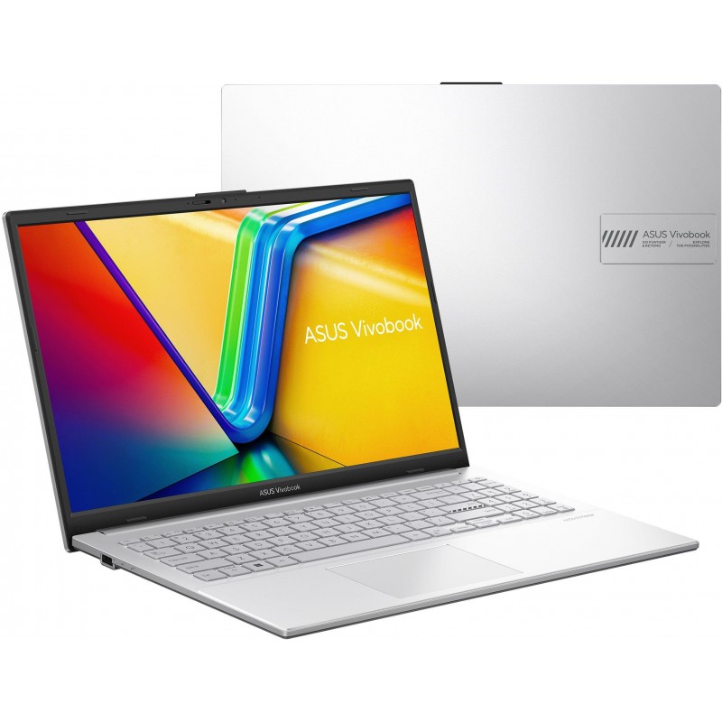 Лаптоп ASUS Vivobook Go 15 E1504FA-BQ2871NA - 15.6" IPS Full HD, AMD Ryzen 5 40, 16GB LPDDR5, 512GB SSD - Сребрист