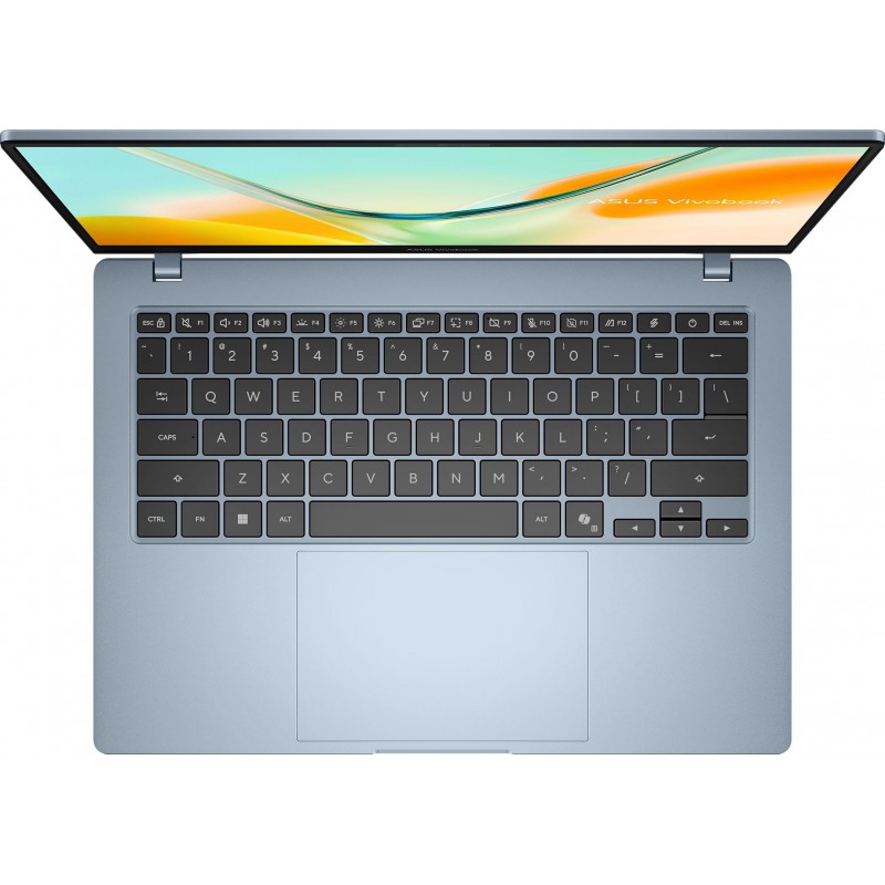 Лаптоп ASUS Vivobook S14 S5408QA-TM274W - 14.0"  IPS Full HD+, Qualcomm Snapdragon X X1-26-101, 8GB LPDDR5X, 256GB SSD - Win11 Home