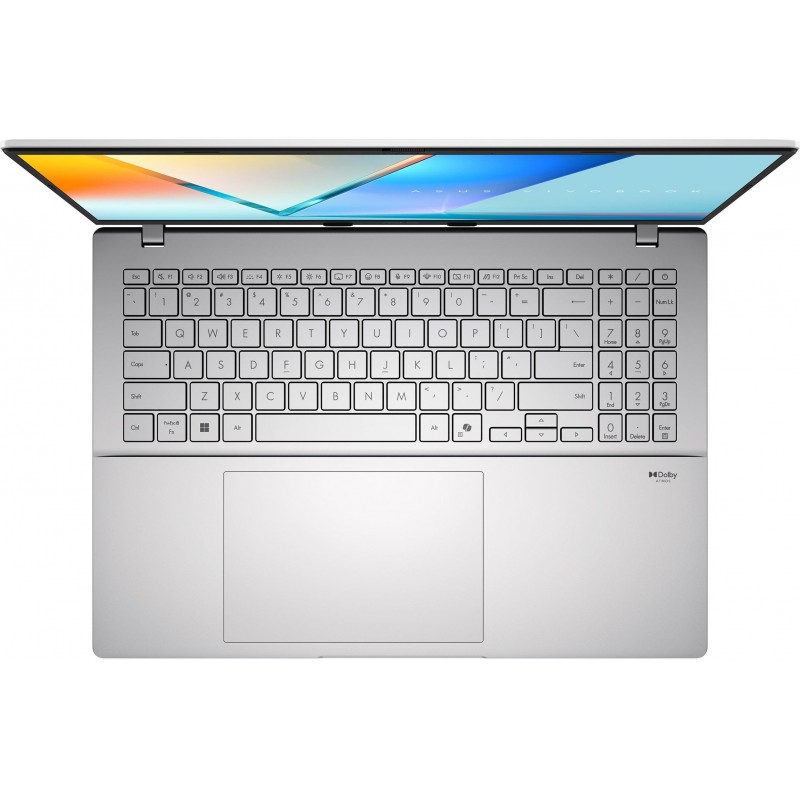 Лаптоп ASUS Vivobook S16 S3607CA-RP037NA - 16" IPS Full HD+, Intel Core Ultra 7 255H, 16GB DDR5, 1TB SSD - Сребрист