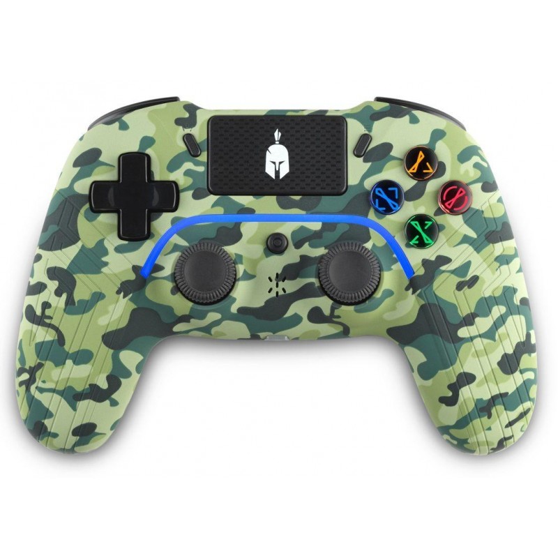 Безжичен геймпад Spartan Gear Aspis 4, за PC и PS4, Green Camo, SG-085397