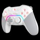 Геймърски контролер A4tech Bloody GPW70, Dual-mode жичен и безжичен, RGB, Бял, A4-CON-GPW70-WH