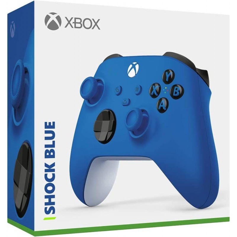 Геймърски контролер Microsoft, За Xbox, Безжичен, Син, MS-XBOX-SB-WR