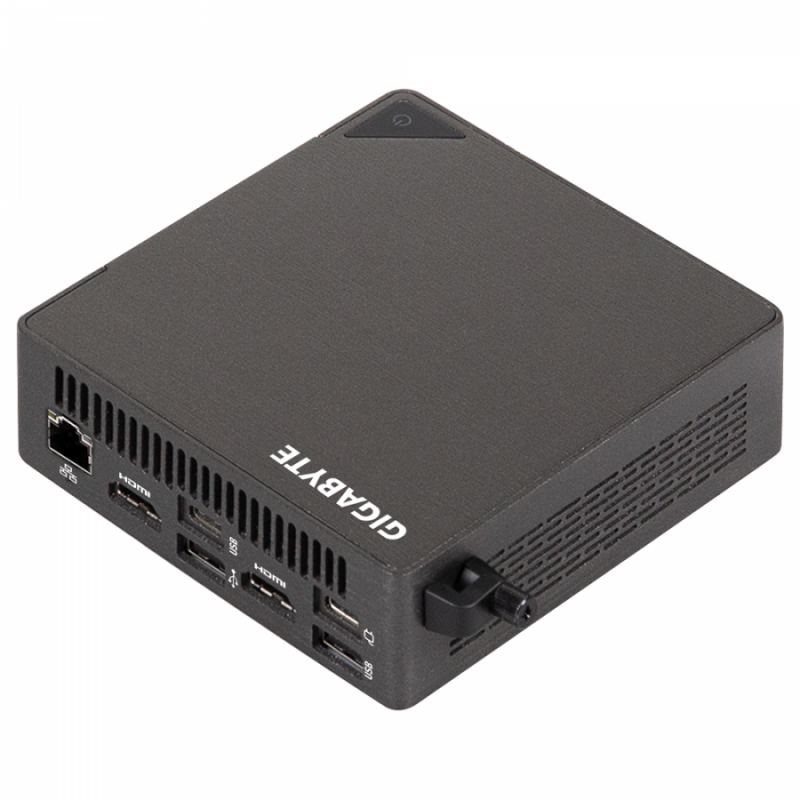 Мини компютър Gigabyte BRIX BRU5-225H, Intel Core Ultra 5 225H, 2 x SO-DIMM DDR5, 2 x M.2 SSD, Wi-Fi 7 + BT 5.4