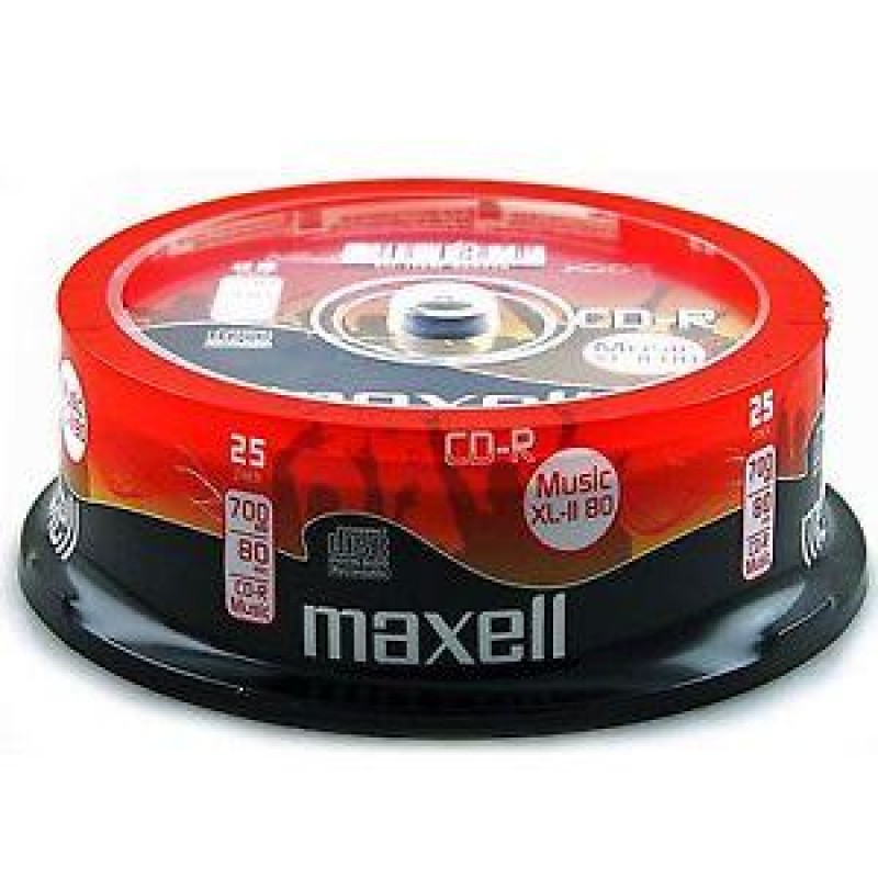 CD-R Music XL-II MAXELL, 700MB, 80 min, 25 бр-ML-DC-CDRMUS-25