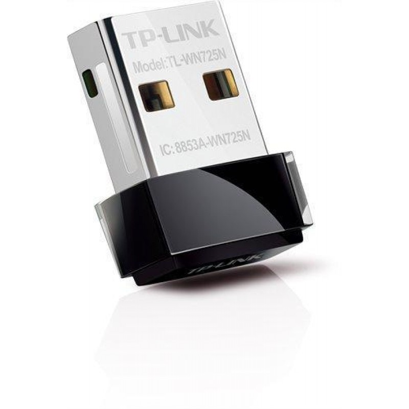 Нано адаптер TP LINK TL-WN725N, USB, Realtek, 2.4Ghz, 802.11n/g/b-TP-TL-WN725N