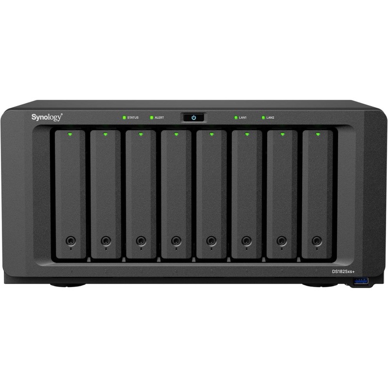 Мрежов сторидж Synology DS1825+, за 8 диска, AMD Ryzen V1500B, 8 GB DDR4