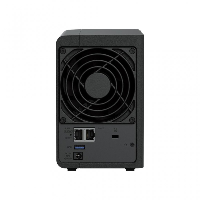 Мрежов сторидж Synology DS225+, за 2 диска, Intel Celeron J4125 , 2GB DDR4 SODIMM