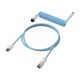 Кабел за клавиатура HyperX Coiled Cable USB-C Light Blue-White, HX-ACC-USBC-BLU-WH