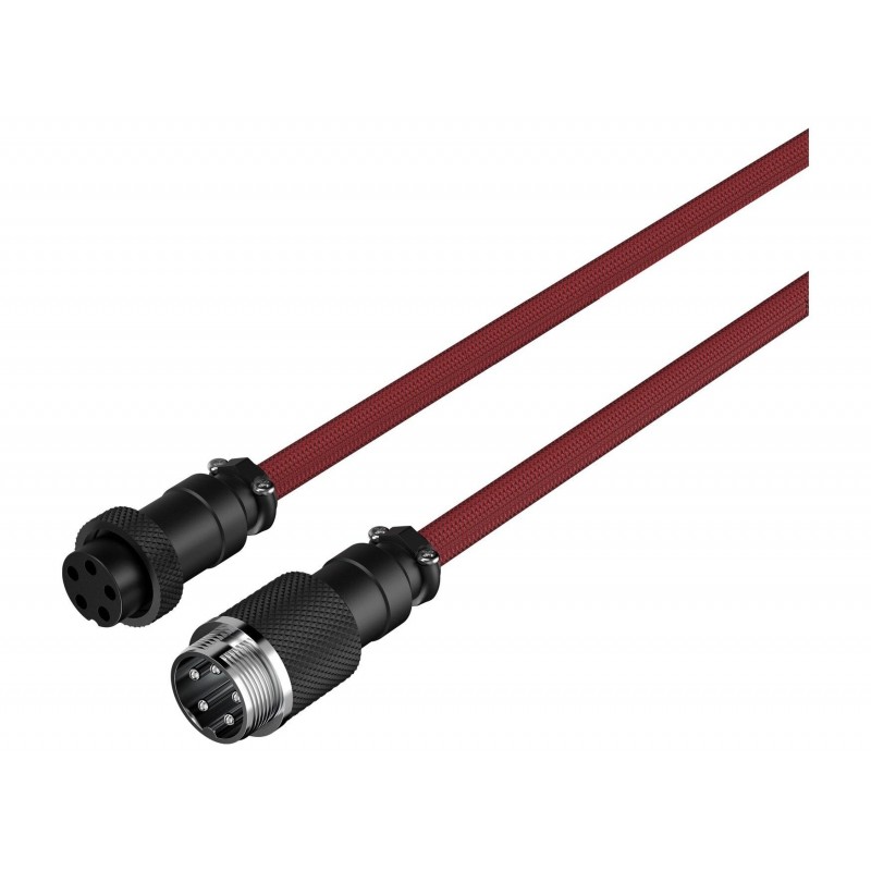 Кабел за клавиатура HyperX Coiled Cable USB-C Red-Black, HX-ACC-USBC-RED-BL