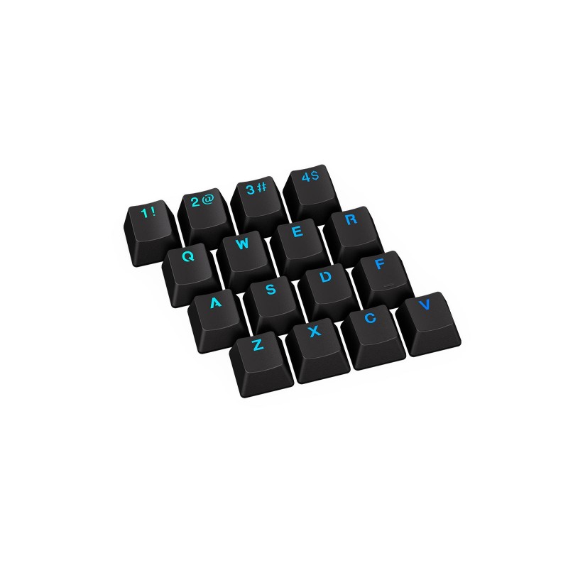 Капачки за механична клавиатура ENDORFY - 124 бр PBT - Черно, END-KEY-EY0E001