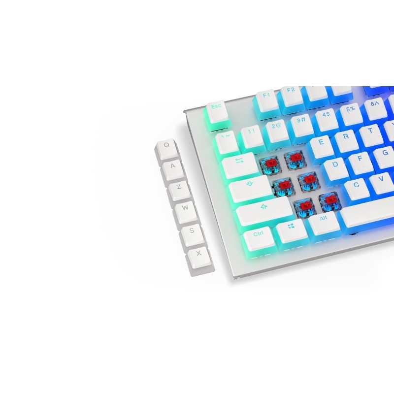 Капачки за механична клавиатура ENDORFY - 124 бр PBT - Onyx White, END-KEY-EY0E003