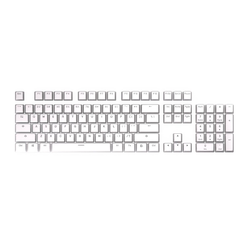 Капачки за механична клавиатура ENDORFY - 124 бр PBT - Onyx White, END-KEY-EY0E003