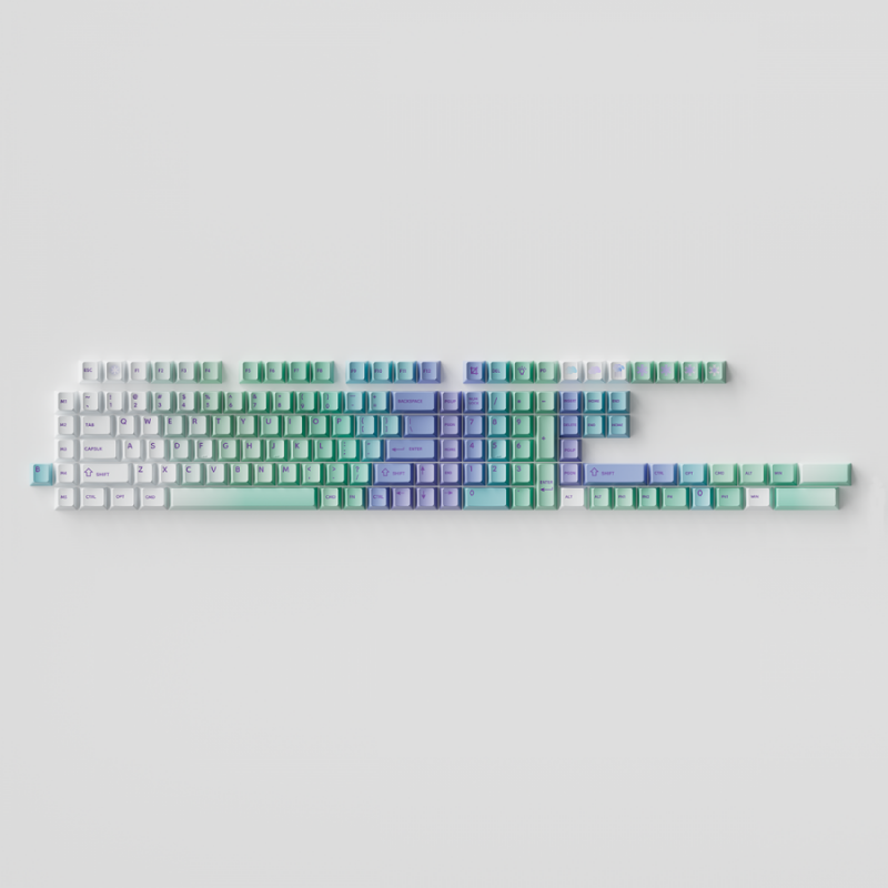 Капачки за механична клавиатура Keychron Cherry Profile Dye-Sub PBT Full Keycap Set - Cloud and Snow