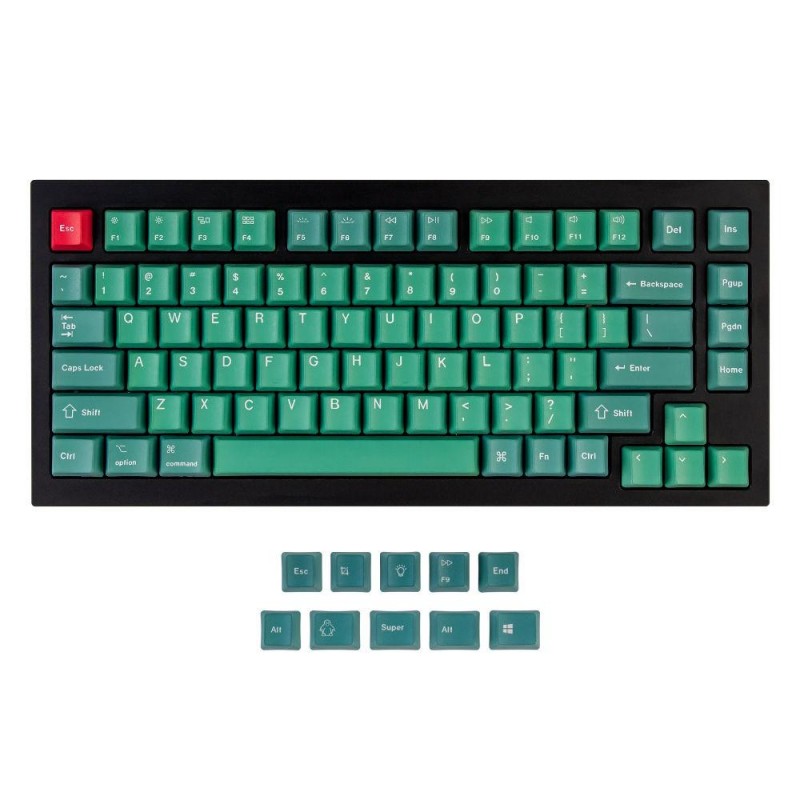 Капачки за механична клавиатура Keychron Forest 92-Keycap Set PBT Dye-Sub US Layout, KEYCHRON-ACC-JM-73