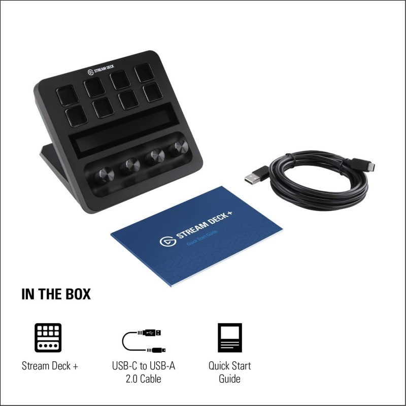 Контролер Elgato Stream Deck Plus - LCD Touch Panel, ELGATO-10GBD9901